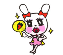 girly cute rabbit sticker #9987164