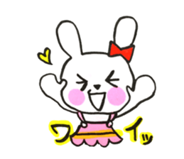 girly cute rabbit sticker #9987168