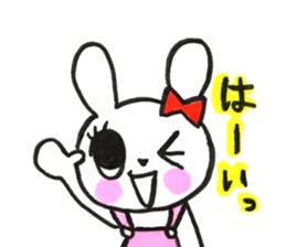 girly cute rabbit sticker #9987169