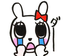 girly cute rabbit sticker #9987171