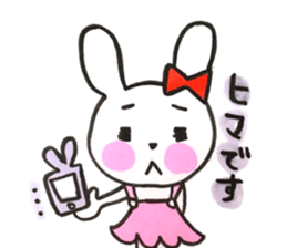 girly cute rabbit sticker #9987172