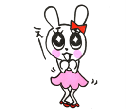 girly cute rabbit sticker #9987173