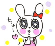 girly cute rabbit sticker #9987176