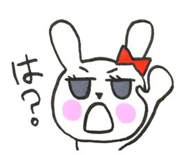 girly cute rabbit sticker #9987178