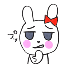 girly cute rabbit sticker #9987179