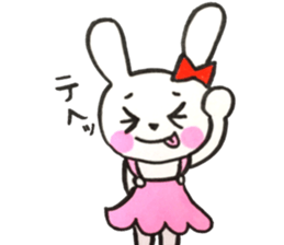 girly cute rabbit sticker #9987180