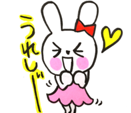 girly cute rabbit sticker #9987182