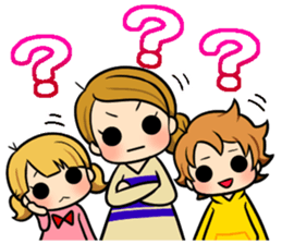 Mom and twins sticker #9988162