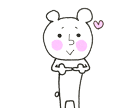 unique cute bear sticker sticker #9988302