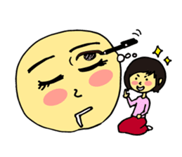 Cheerful husband with angry wife sticker #9988726