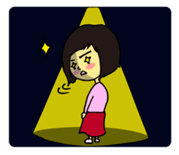 Cheerful husband with angry wife sticker #9988730