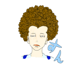 Afro-boy sticker #9989745