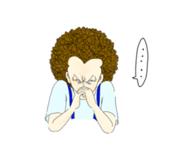 Afro-boy sticker #9989762