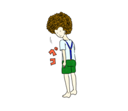 Afro-boy sticker #9989764