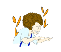 Afro-boy sticker #9989771