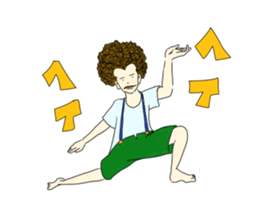 Afro-boy sticker #9989780