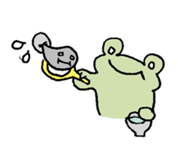 Frog to listlessness sticker #9989868