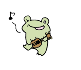 Frog to listlessness sticker #9989899