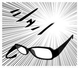 Easy to understand glasses sticker #9991069