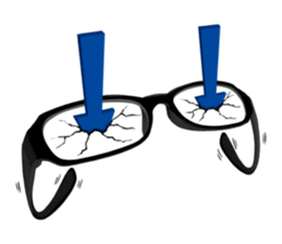 Easy to understand glasses sticker #9991074