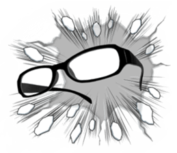 Easy to understand glasses sticker #9991080