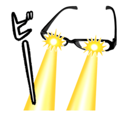 Easy to understand glasses sticker #9991098