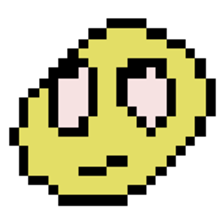 8bit strange face sticker #9991271