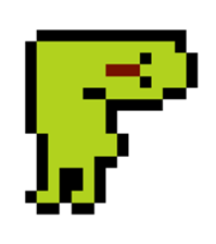 8bit strange face sticker #9991290