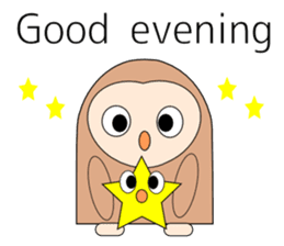 Owl sticker 2(English version) sticker #9991426