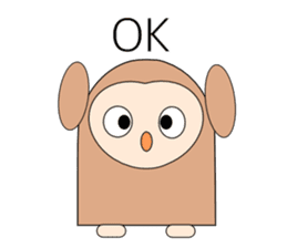 Owl sticker 2(English version) sticker #9991428