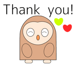 Owl sticker 2(English version) sticker #9991432