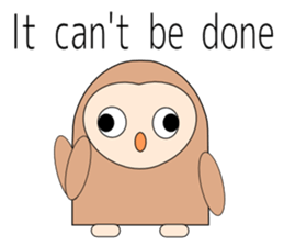 Owl sticker 2(English version) sticker #9991441