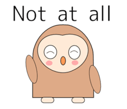 Owl sticker 2(English version) sticker #9991444