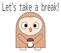 Owl sticker 2(English version) sticker #9991445