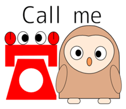 Owl sticker 2(English version) sticker #9991450