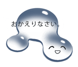 Drop of water on balloon sticker #9992079