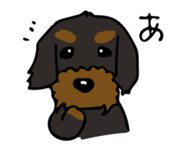 The wire dachshund which is a fatty sticker #9992276