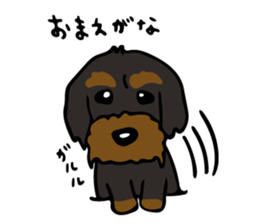 The wire dachshund which is a fatty sticker #9992281