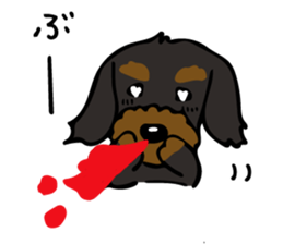 The wire dachshund which is a fatty sticker #9992283