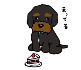 The wire dachshund which is a fatty sticker #9992285