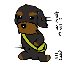 The wire dachshund which is a fatty sticker #9992287