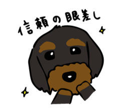 The wire dachshund which is a fatty sticker #9992292