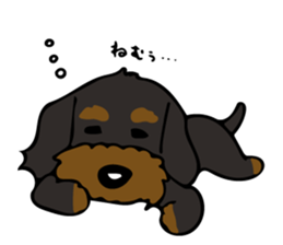 The wire dachshund which is a fatty sticker #9992298