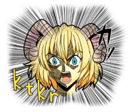 Horn girl (provisional) sticker #9992796