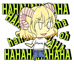 Horn girl (provisional) sticker #9992797