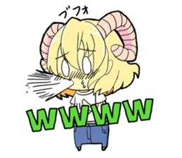 Horn girl (provisional) sticker #9992815