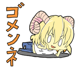 Horn girl (provisional) sticker #9992817