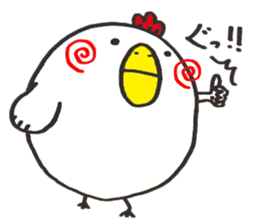Chicken & Rabbit Sticker!! sticker #9992992