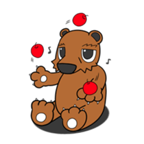 Animal in Hokkaido:Bear sticker #9993997