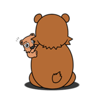 Animal in Hokkaido:Bear sticker #9994015